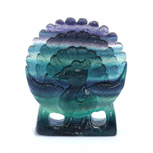 Фигурка Павлин из натурального камня флюорит 10999₽