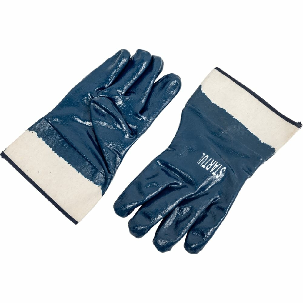 Нейлоновые перчатки STARTUL с нитриловым полным покрытием, р. 10, манжет крага ST7101-10