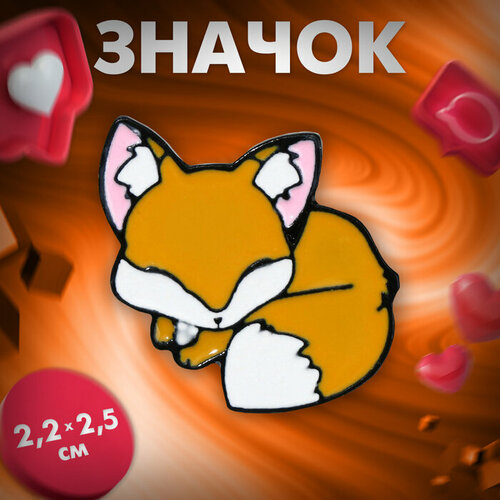 фото Брошь, оранжевый mikimarket