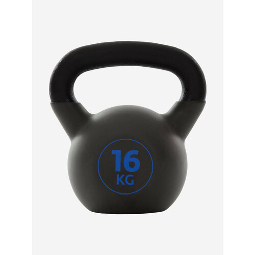 Гиря чугунная обрезиненная Torneo, 16 кг Черный; RUS: Б/р, Ориг: one size