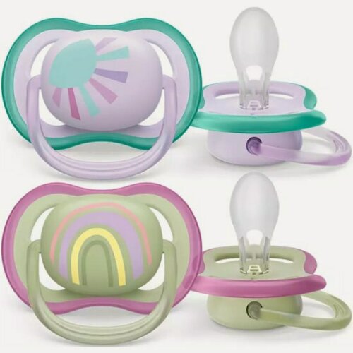 Изображение товара Пустышка Philips Avent SCF085/59 ultra air 0-6 мес 2 шт с футляром