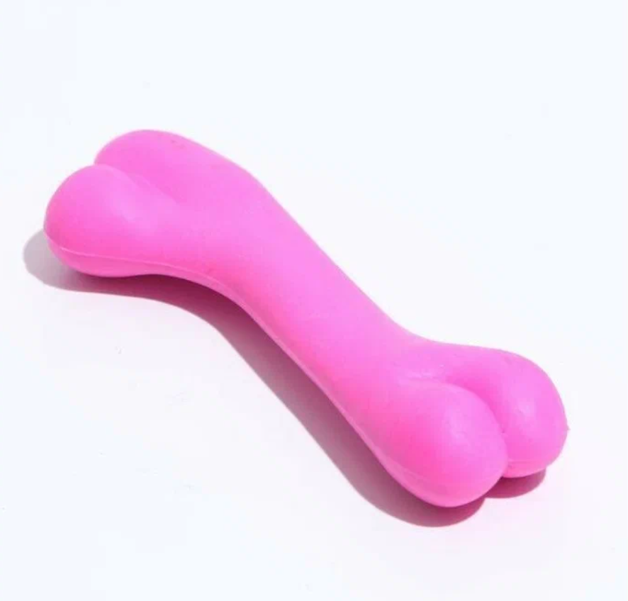 Игрушка для собаки «Bubble gum-Кость» 12,3см цвет розовый Ultramarine