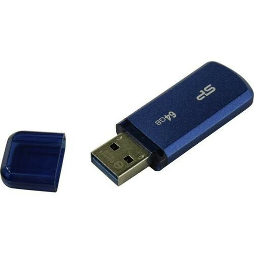 Silicon Power USB Drive 64GB Helios 202, USB 3.2, Голубой