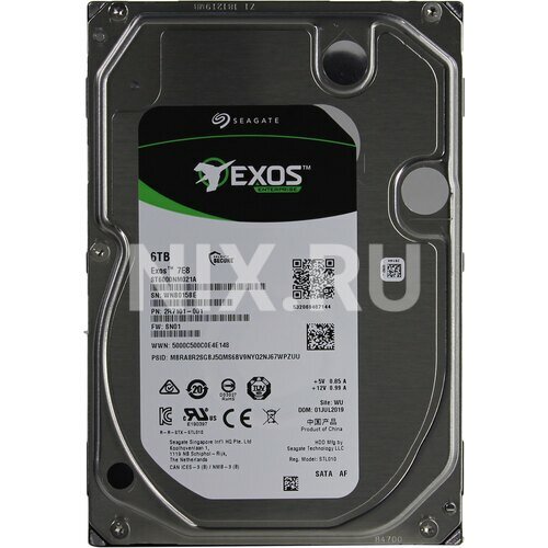 Жесткий диск Seagate Exos 7E8 (ранее Enterprise Capacity 3.5) ST6000NM021A