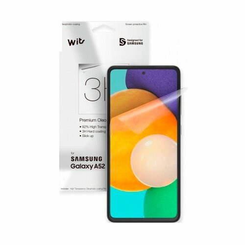Защитная пленка для экрана Samsung Wits для Samsung Galaxy A52 прозрачная, 1 шт [gp-tfa526wsatr]
