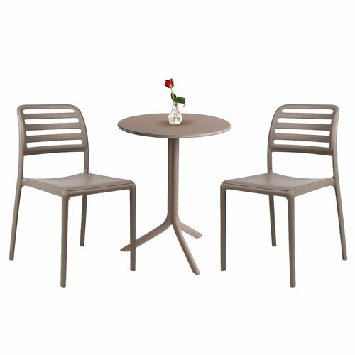 Комплект садовой мебели для дачи на 2 персоны Spritz Costa Bistrot, тортора, NARDI