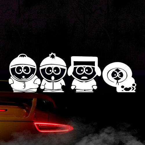 Наклейка Саус парк белая 400₽