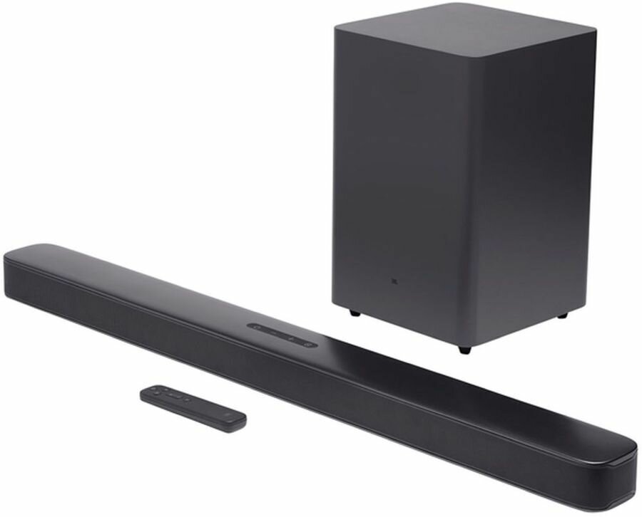 Саундбар JBL Bar 2.1 Deep Bass, для домашнего кинотеатра, черный (JBLBAR21DBM2BLKUK)