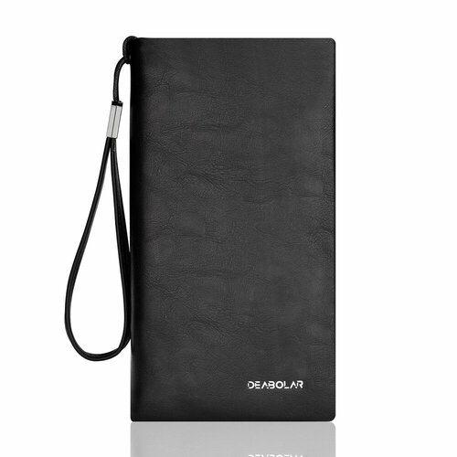 Портмоне Deabolar, фактура гладкая, черный