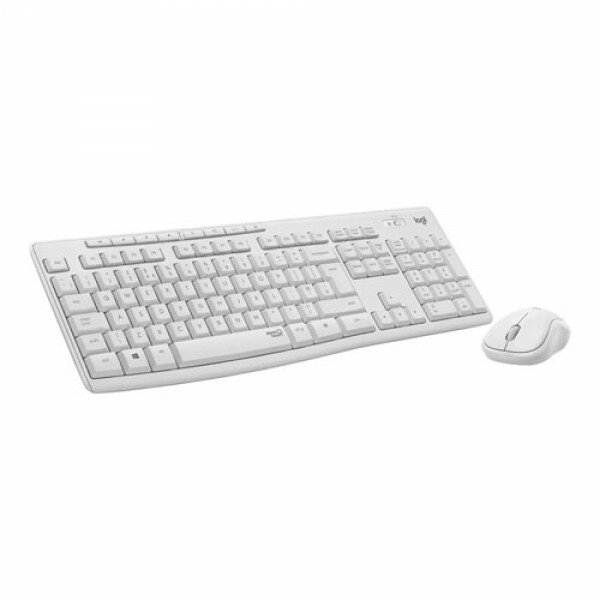 Комплект клавиатура+мышь Logitech MK295 Silent Wireless Combo, white (латиница)
