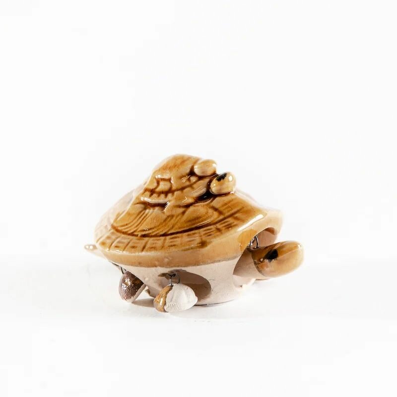 фото Керамическая черепашка, бежевая