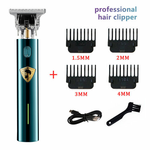 Бесшумная машинка для стрижки волос с масляной головкой цвет зеленый 78400₽