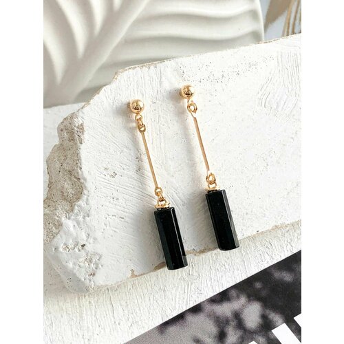 Серьги ELENA MINAKOVA Jewelry Design, оникс, золотой, черный