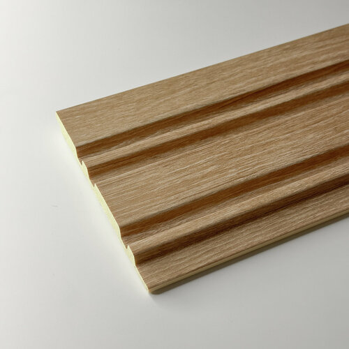 Декоративные стеновые панели из дюрополимера Paolo Arte Konture (Паоло Арте Контур) для внутренней отделки стен, 122х12х2700 мм, Kr200SP-6 дуб