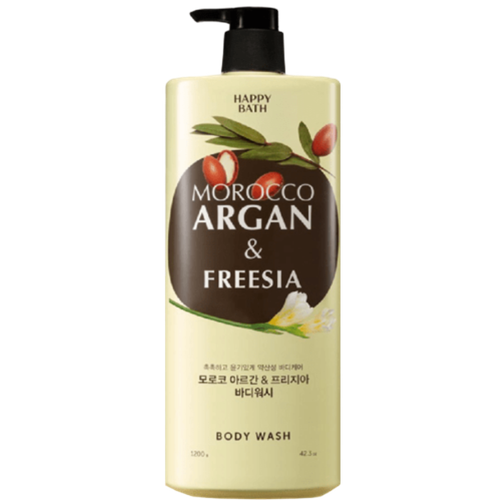 Happy Bath Morocco ArganFreesia Body Wash Гель для душа с марокканским аргановым маслом с ароматом фрезии - 1200 мл 1835₽