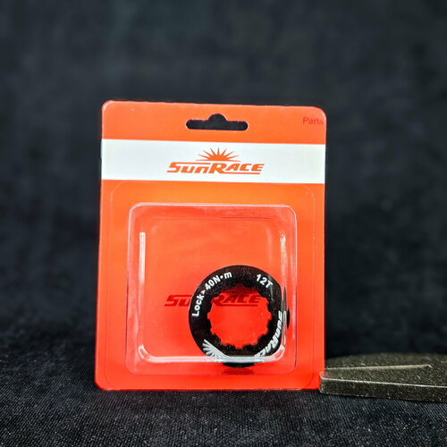 Локринг гайка для для кассеты Sunrace D - 38 мм d - 30 мм для звезды 12T черная 846₽