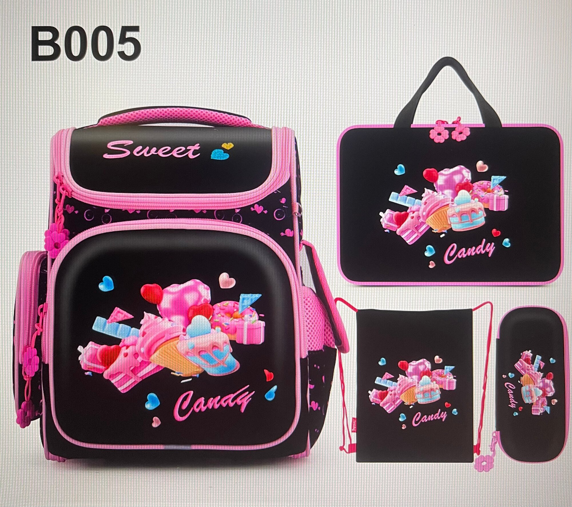 Рюкзак школьный/спортивный ортопедический для девочек "Impreza 4в1" мороженое