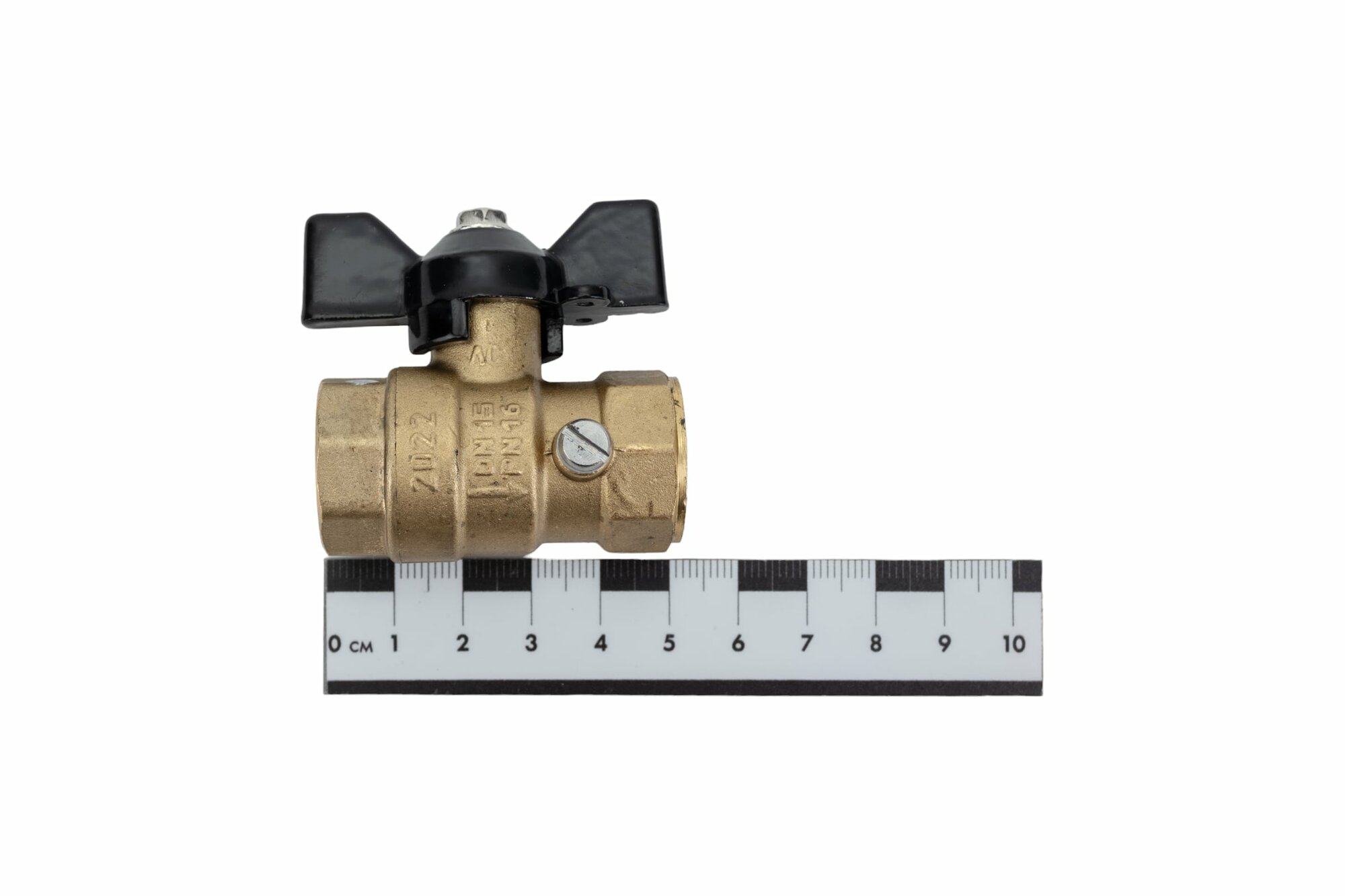 фото LD PRIDE Кран д/маном шаровой 1/2'вн - М20x1,5 с бабочкой, со спуском 550481