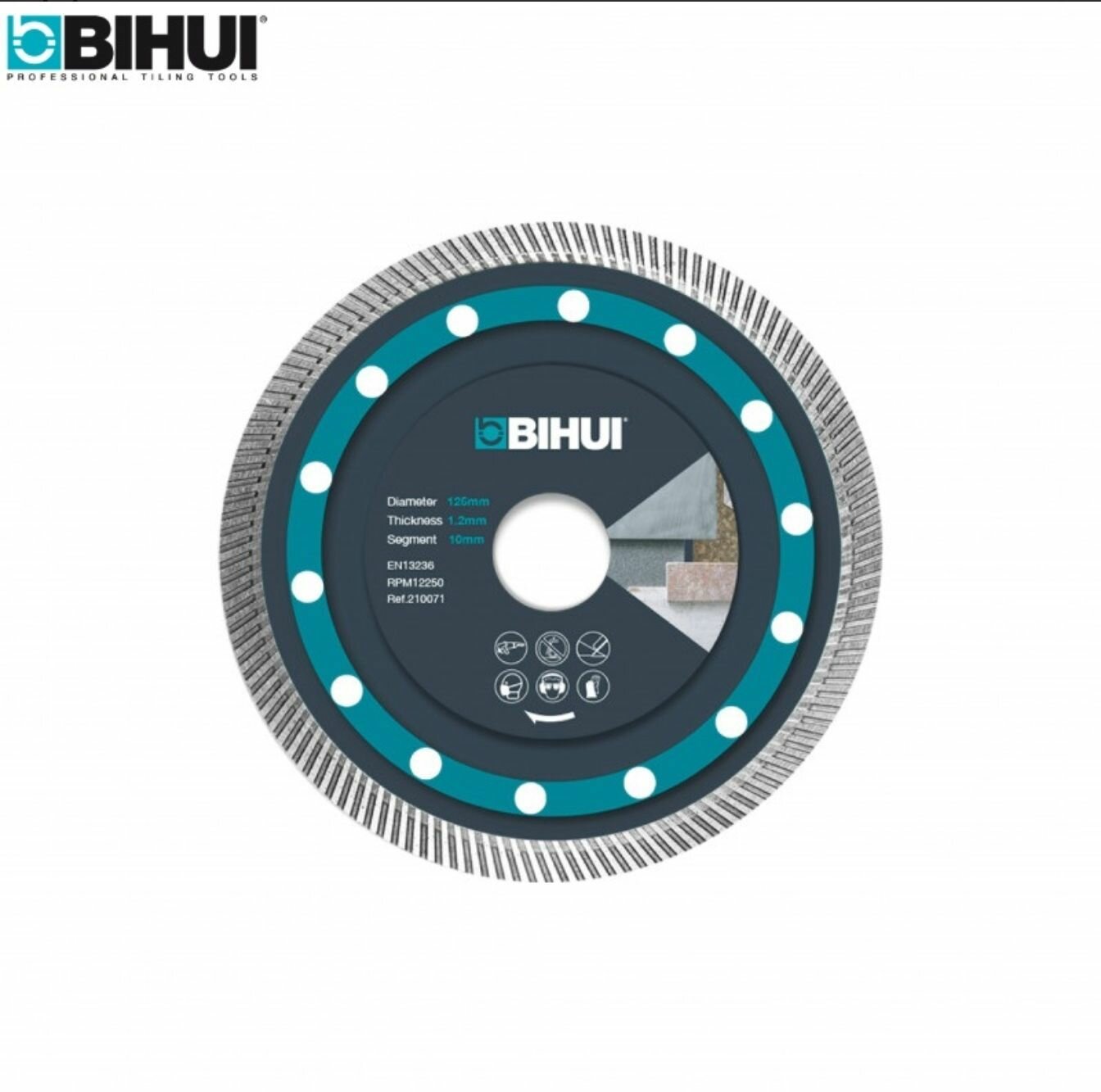 Диск алмазный BIHUI SUPER THIN TURBO, 115ММ, DCBN115