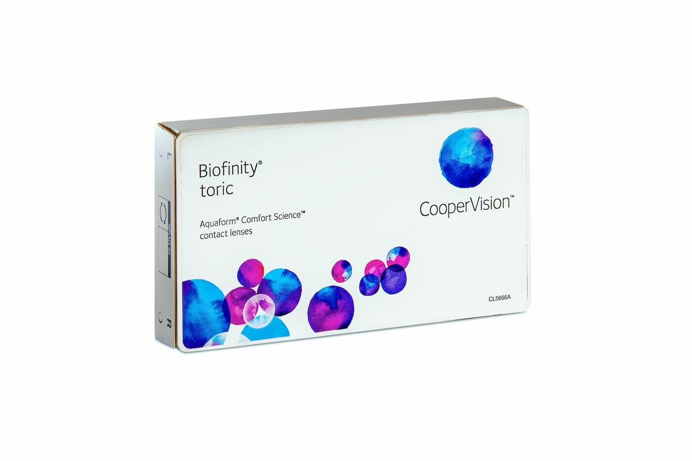 CooperVision Biofinity toric (3 линзы) BC 8,7 SPH -4.50 CYL -0,75 AXIS 170