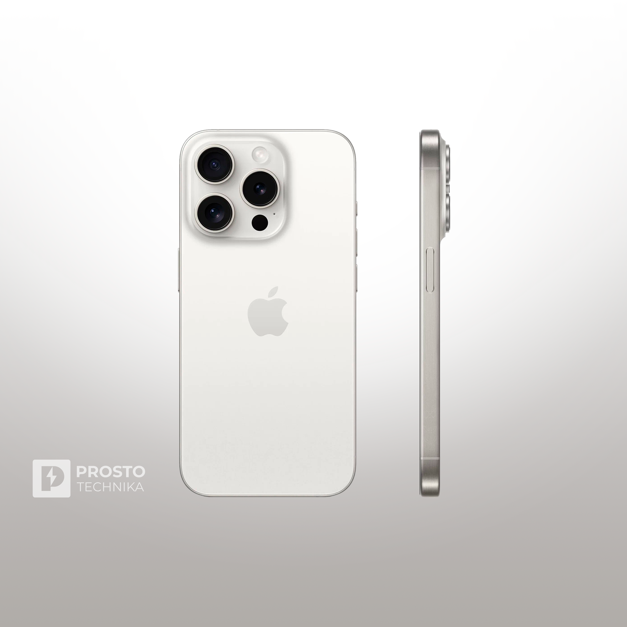 Смартфон Apple iPhone 15 Pro Max 256 ГБ, Dual: nano SIM + eSIM, белый титан — фото 1