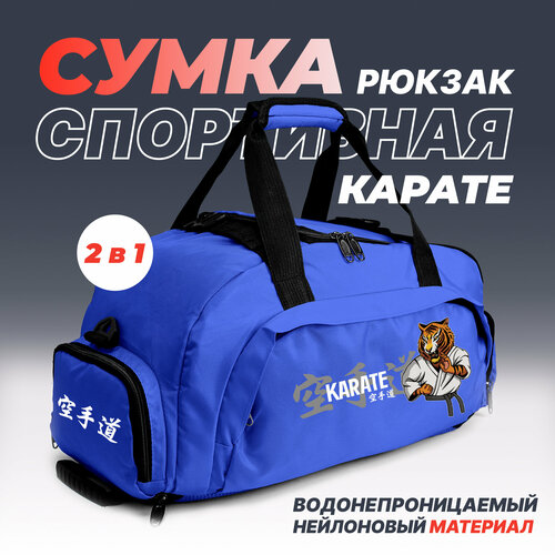 Сумка спортивная Aika, 25 л, 23х25х45 см, синий