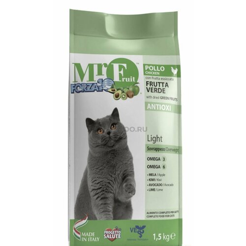 Сухой корм для кошек FORZA10 Mr. Fruit Light Verde с избыточным весом 1,5 кг