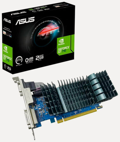 Изображение товара Видеокарта Asus GeForce GT 710 2Gb (GT710-SL-2GD5-BRK-EVO)