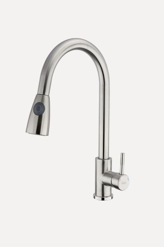 Изображение товара Смеситель для кухни FRAP F60899-1 сатин, d35, выдвижной, нержавеющая сталь