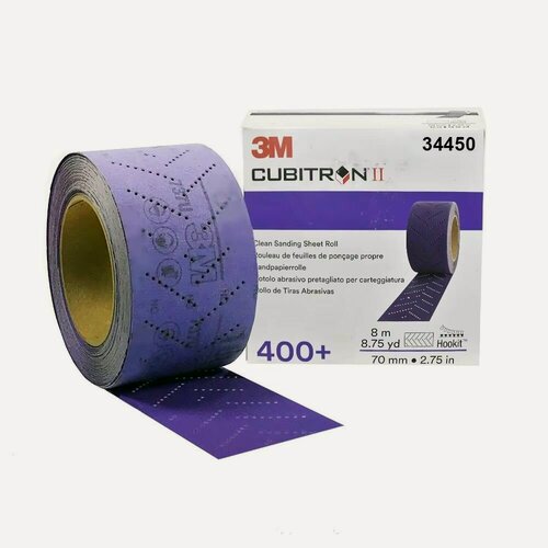 Изображение товара Абразивная полоса 3M 737U Hookit Cubitron II P400, рулон 70мм х 12 м, 30 полос
