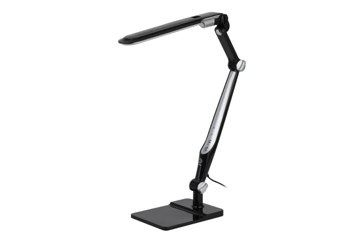 ЭРА Настольный светильникNLED-497-12W-BK светодиодный на струбцине и с основанием черный, Б0052771
