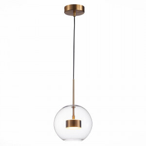 Светильник Подвесной ST-Luce SL1133.233.01 Латунь/Прозрачный LED 1*14W 3000K / СТ Люче.