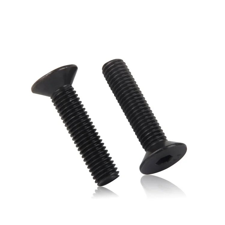 JARBLUE DIN7991 шестигранный гнездо с плоской головкой потайной винт M5 -10pcs, Черный, Black, 30 мм