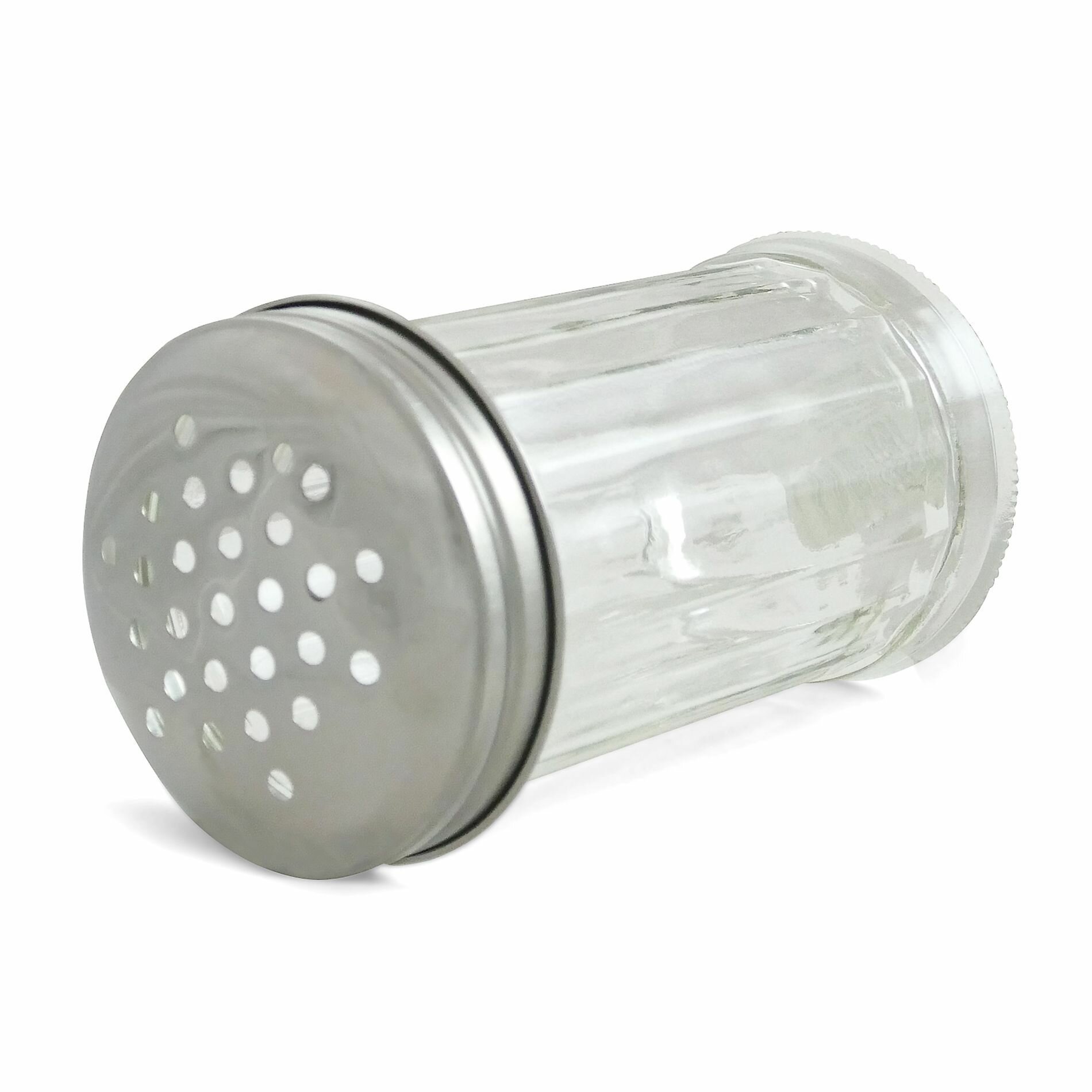 Шейкер для сыра, 360 мл, стекло, нержавеющая сталь, Paderno. — фото 1
