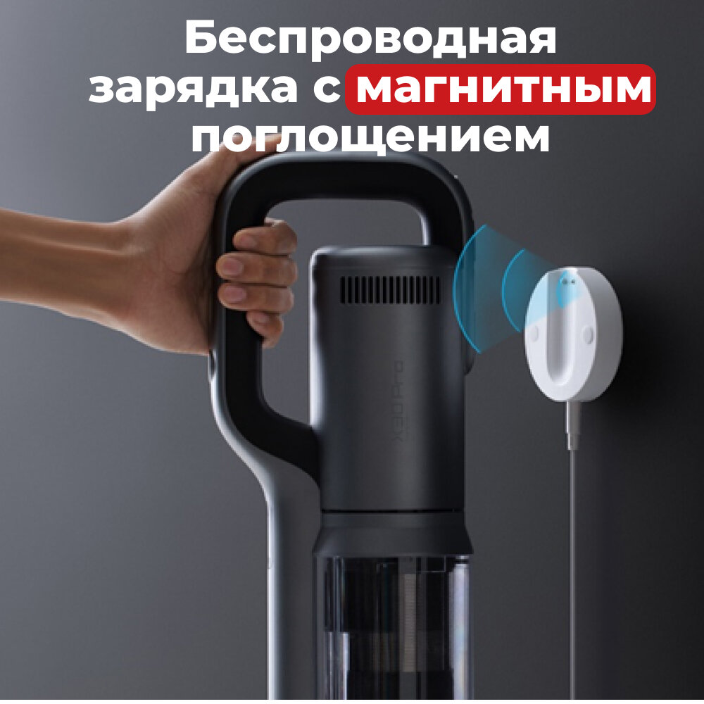 Пылесос вертикальный беспроводной Roidmi X30 Pro ручной, с функцией влажной уборки — фото 1