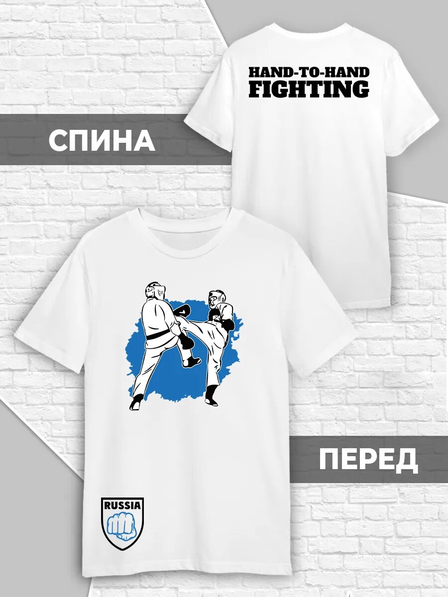 Футболка Printech, размер M (46-48), белый