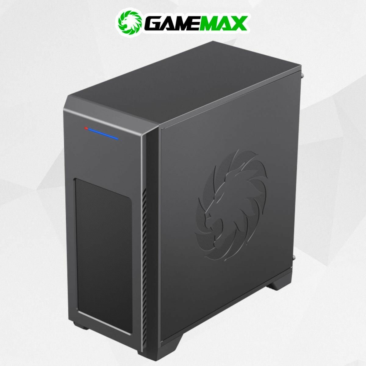 Корпус mATX GameMax черный, без БП, боковое окно из акрила, 2*USB 3.1, audio - фото №5