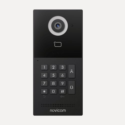 Изображение товара Многоабонентская вызывная панель Novicam FORWARD XRK IP BLACK, СКУД, 2.1 Мп, 125 гр, SIP, RJ-45, PoE или DC 12В