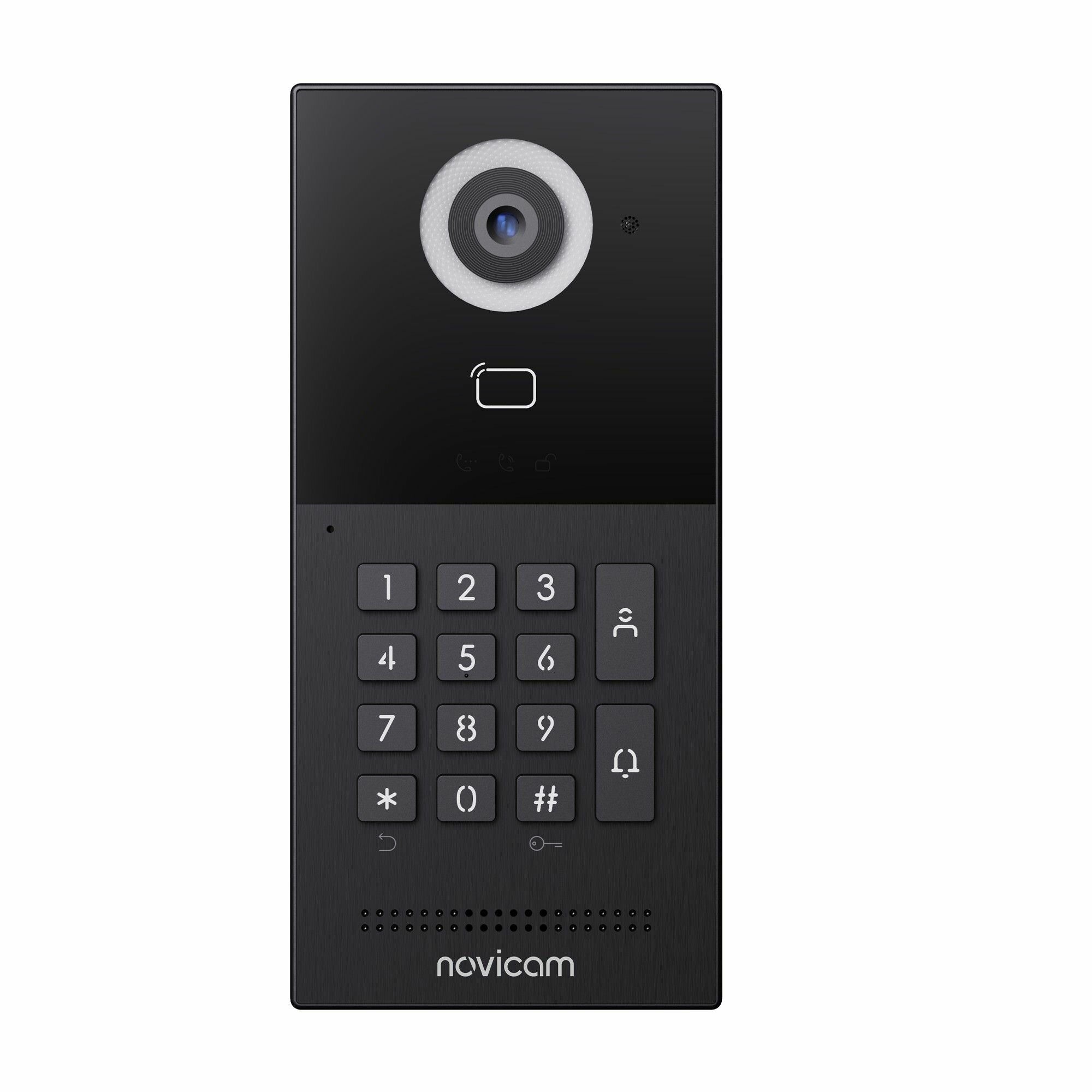 Многоабонентская вызывная панель Novicam FORWARD XRK IP BLACK, СКУД, 2.1 Мп, 125 гр, SIP, RJ-45, PoE или DC 12В