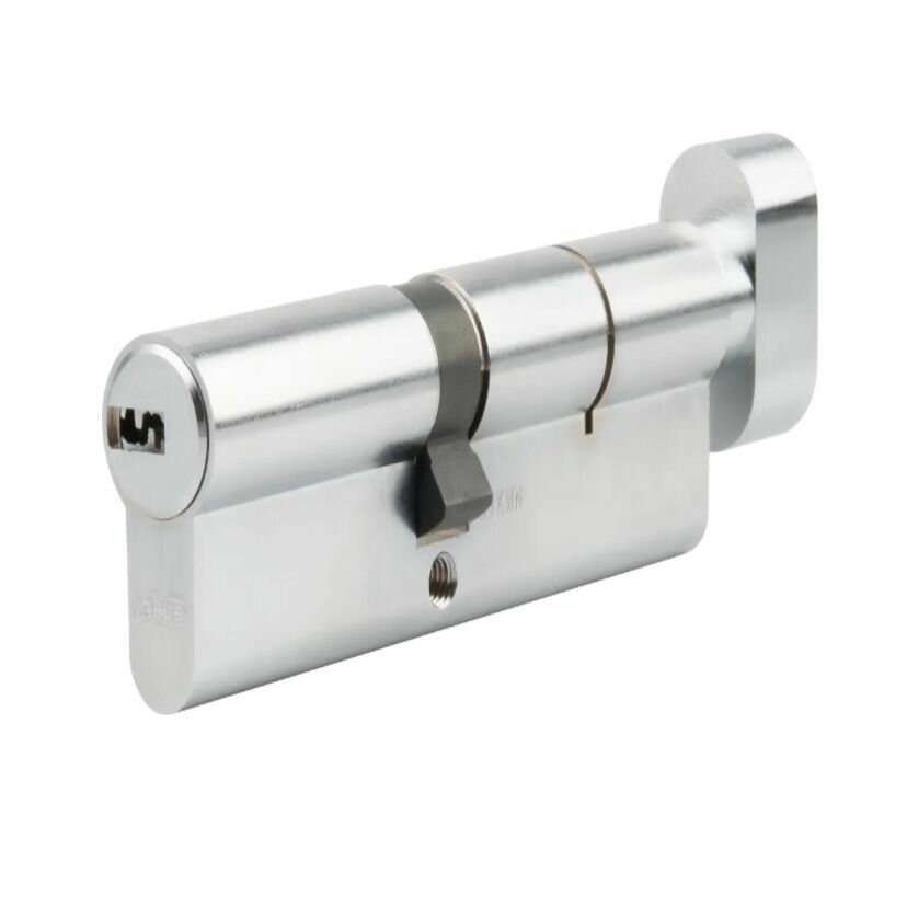 Цилиндр Abus KD6N Z45/K55 размер 45*55мм ключ/вертушка никель