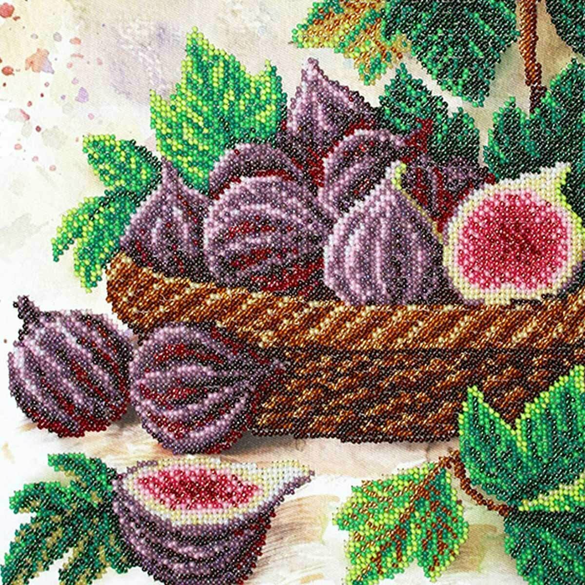 Набор для вышивания бисером, Инжир 30х40 см, Паутинка, Б1318 — фото 1