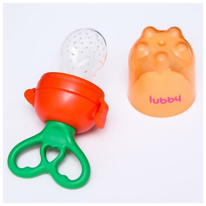 Изделие для прикорма Lubby Жуйка silicone полипропилен, цвет: желтый/салатовый - фото №9