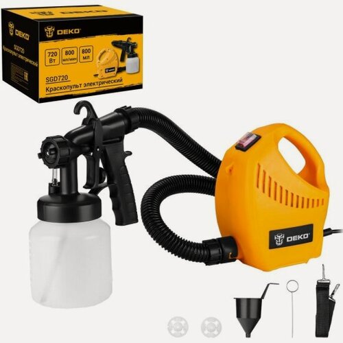 Изображение товара Краскопульт электрический Deko SGD720, 800 мл, 720Вт (085-1331)