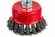 Щетка для УШМ чашеобразная VertexTools 65 мм М14 Крученая жесткая чашка