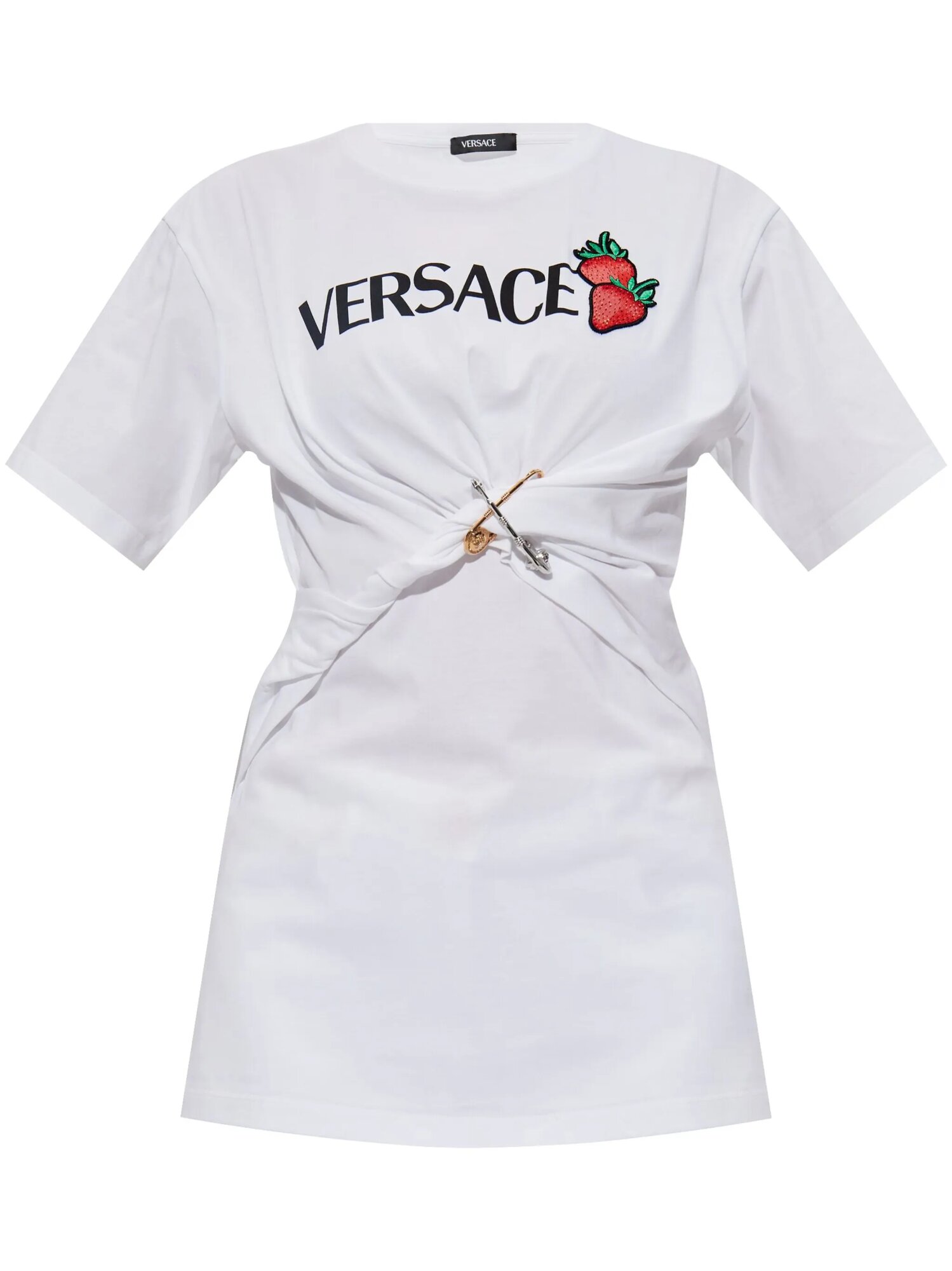 Футболка Versace Medusa Safety Pin, размер 38 IT, белый