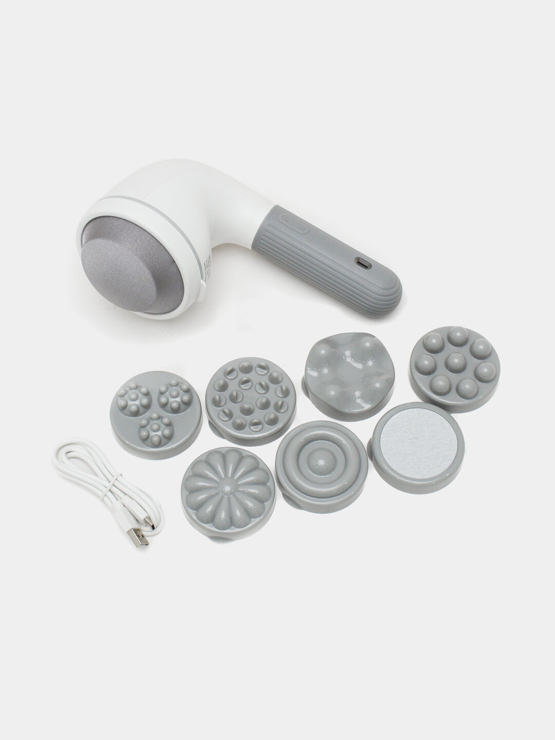 Массажер General Fitness, для лица, вибрация, 7 насадок, плавная регулировка интенсивности — фото 1