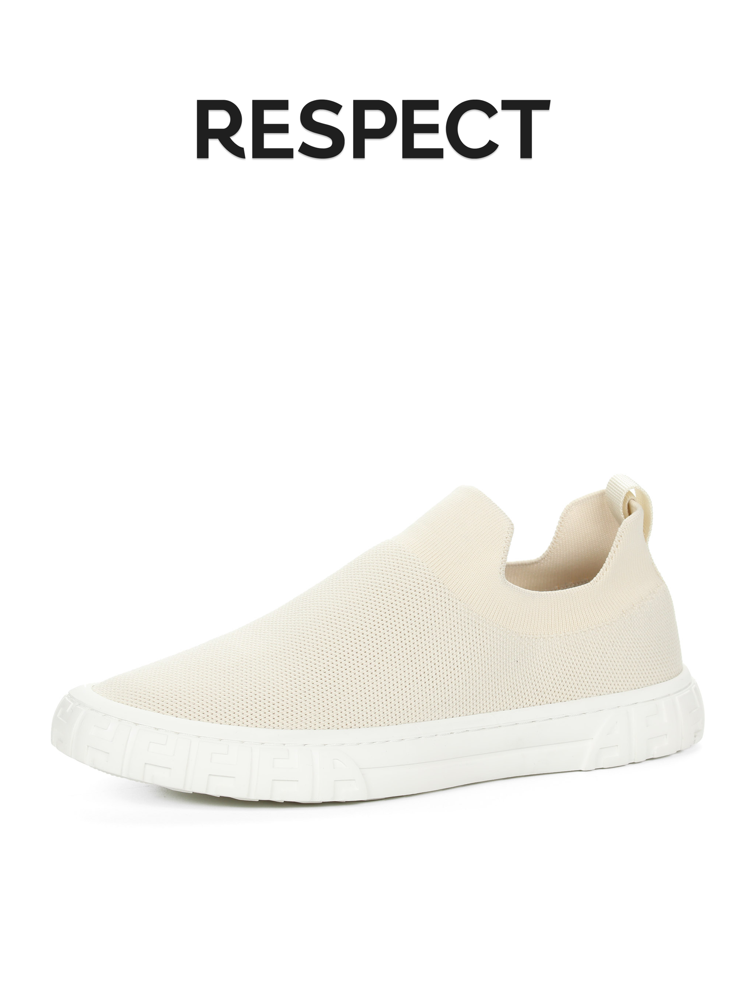 Слипоны Respect, размер 44, бежевый