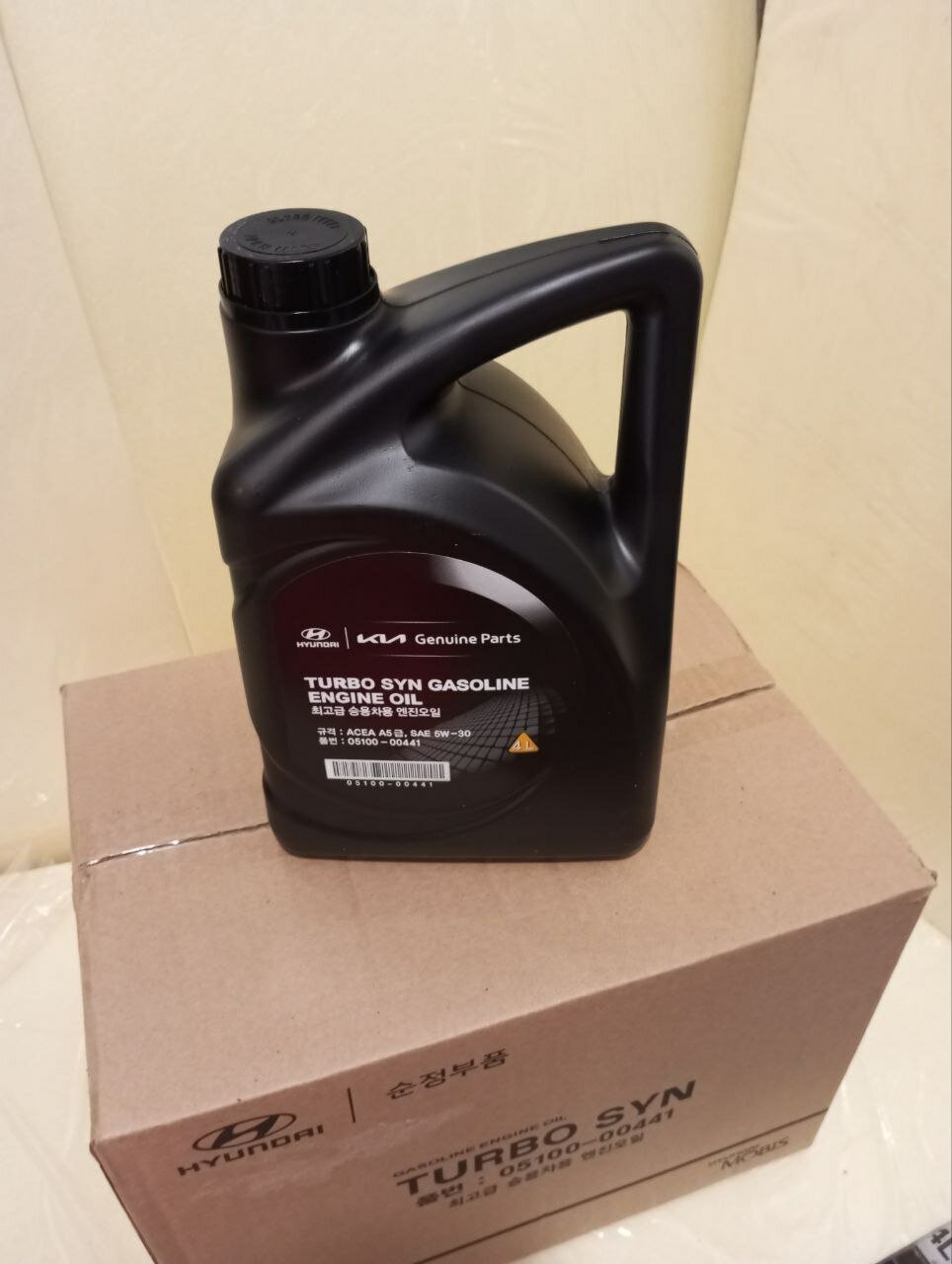Масло моторное синтетическое HYUNDAI/Kia Turbo SYN Gasoline SM/CF-4 5W-30 4 л