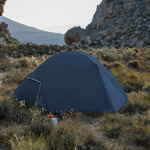 Палатка Naturehike Mongar NH19M002-J 210T двухместная сверхлегкая , синяя Phantom Blue, 6975641882596