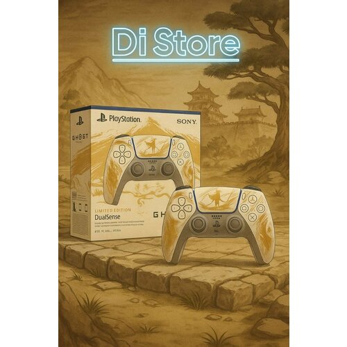 Геймпад Sony DualSense беспроводной Gold Limited Edition Ghost of Yotei, 1 шт.